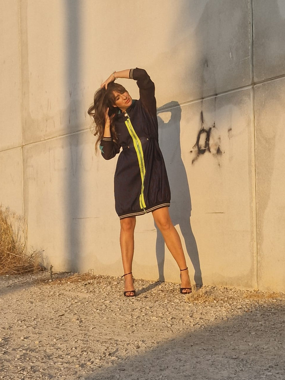 VESTIDO Chaqueta Cortavientos FAST ESTRELLAS LARGA